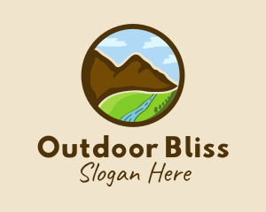 Mountain Valley Scenery logo design