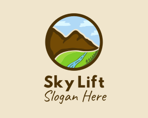 Mountain Valley Scenery logo design