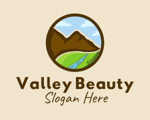 Mountain Valley Scenery logo design