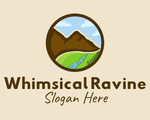 Mountain Valley Scenery logo design