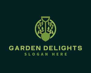 Shovel Leaf Garden logo design