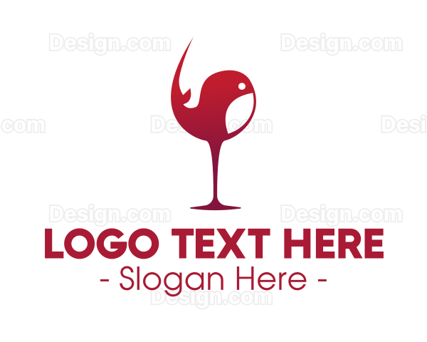 Whale Wine Glass Logo