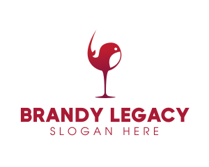 Whale Wine Glass  logo