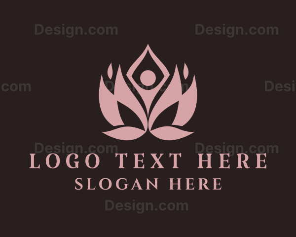 Wellness Yoga Meditation Logo