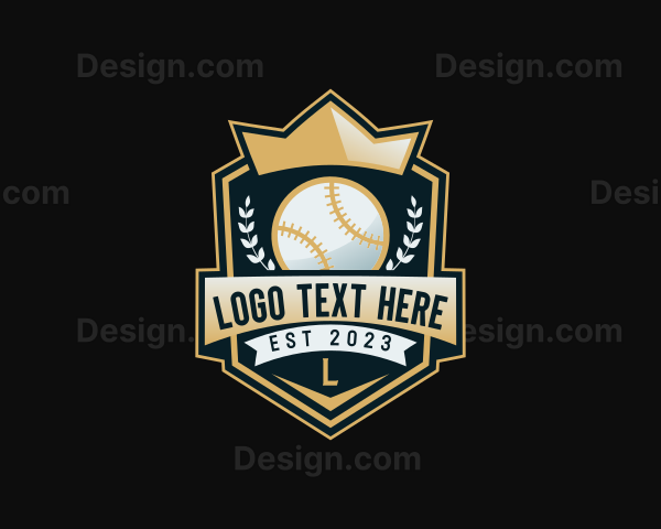 Baseball Sports League Cups Logo