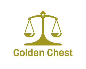 Golden House Scale logo design