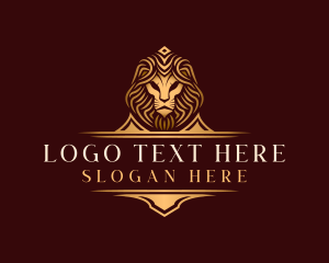 Luxury Lion Head logo