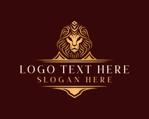 Luxury Lion Head Logo
