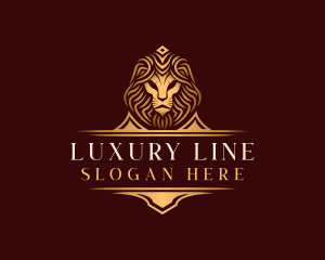 Luxury Lion Head logo design