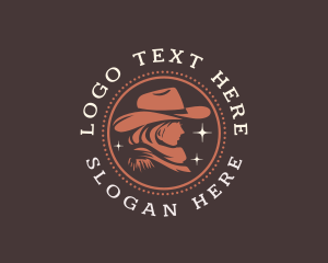 Cowgirl Hat Buckaroo logo