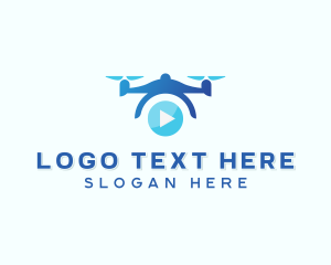 Drone Video Play Button logo