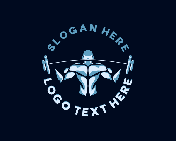 Bodybuilder logo example 4