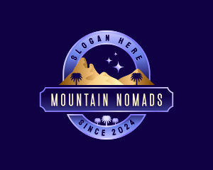 Desert Mountain Night logo design