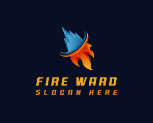 Fire Ice Element logo design