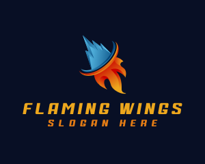 Fire Ice Element logo design