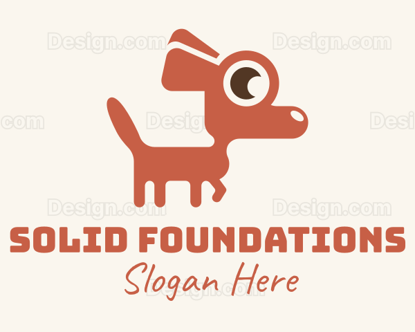Red Chihuahua Dog Logo