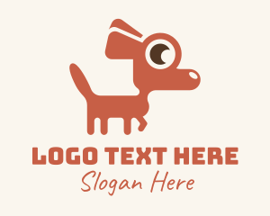 Red Chihuahua Dog logo