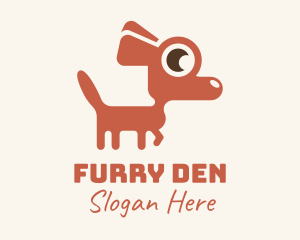 Red Chihuahua Dog logo
