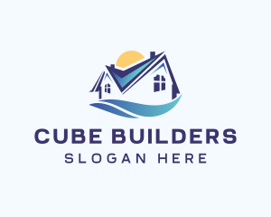 Real Estate Home Builder logo design