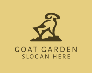 Goat Ram Animal logo