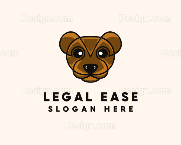 Teddy Bear Face Logo