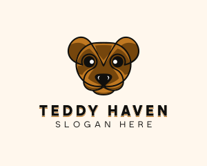 Teddy Bear Face logo design