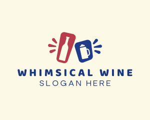 Wine Beer Bar logo design