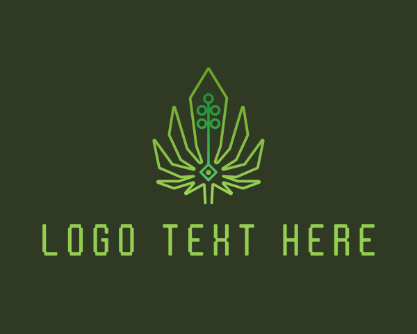 Green Cyber Weed logo