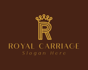 Royalty Crown Letter R logo design