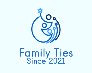 Family Line Art logo design