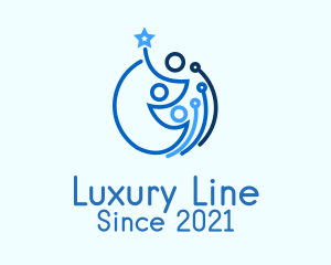 Family Line Art logo design