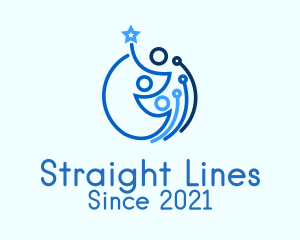 Family Line Art logo design