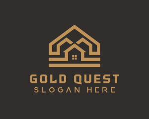 Gold Home Roofing logo design