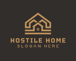 Gold Home Roofing logo design