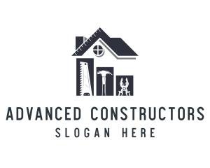 Construction Home Tools logo design