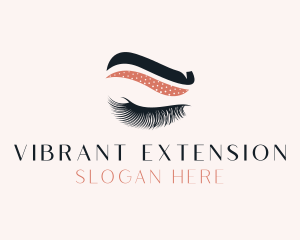 Eyelash Eyebrow Beauty logo design