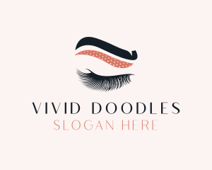 Eyelash Eyebrow Beauty logo design