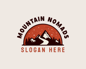 Mountain Alpine Trek logo design