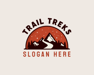 Mountain Alpine Trek logo design