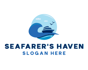 Ship Boat Seafaring logo design