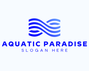 Aquatic Waves Agency logo design