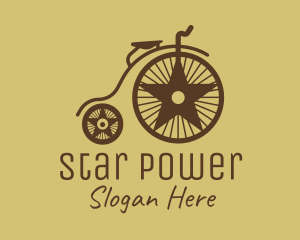 Traditional Penny Farthing logo design