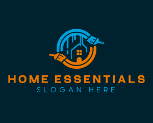 Painting Home Renovation logo design