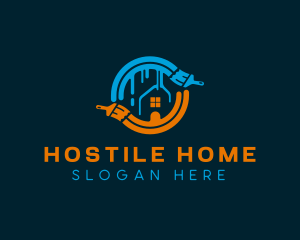 Painting Home Renovation logo design