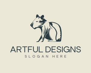 Wombat Marsupial Animal logo design