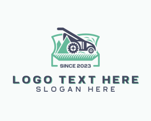 Lawn Mower Landscaping logo