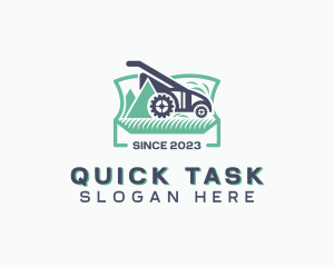 Lawn Mower Landscaping Logo