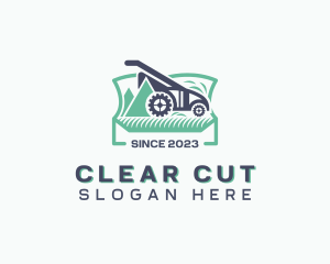 Lawn Mower Landscaping logo design