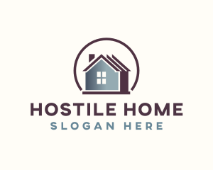 Residential Home Roofing logo design