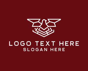 Geometric Outline Eagle  logo